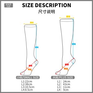 size of moisture control socks